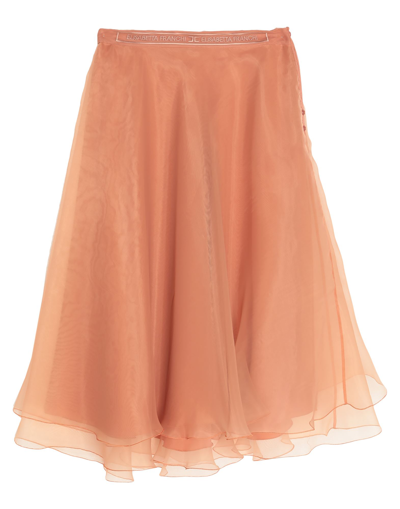 Elisabetta Franchi Midi Skirts In Blush