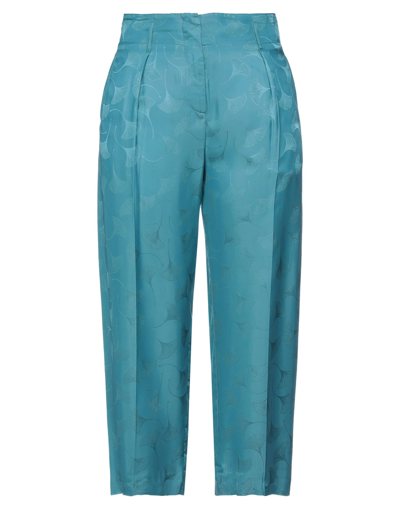 Merci .., Woman Pants Pastel Blue Size 10 Viscose