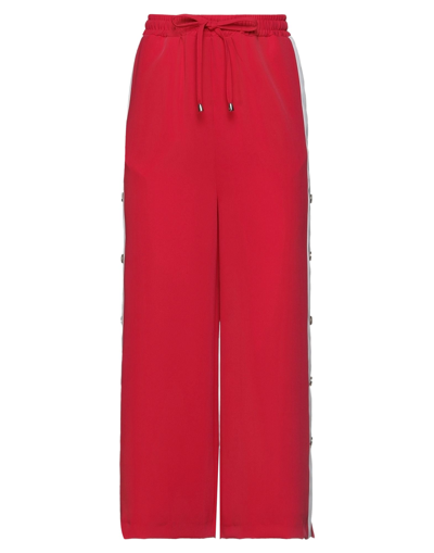 Alberta Tanzini Cropped Pants In Red