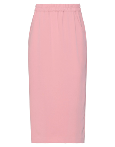 Semicouture Midi Skirts In Pink