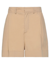 Jucca Woman Shorts & Bermuda Shorts Beige Size 2 Cotton In Beige