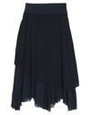 European Culture Long Skirts In Dark Blue