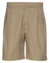 Low Brand Man Shorts & Bermuda Shorts Khaki Size 33 Cotton, Elastane In Beige