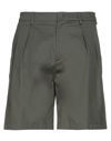 Low Brand Man Shorts & Bermuda Shorts Military Green Size 30 Cotton, Elastane
