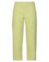Laboratorio Woman Pants Lime Green Size 2 Cotton In Green