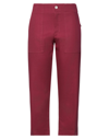 Laboratorio Woman Pants Garnet Size 2 Cotton In Red
