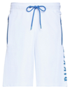 Bikkembergs Man Shorts & Bermuda Shorts White Size S Cotton In White