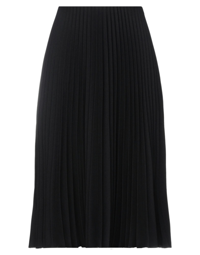 Valentino Midi Skirts In Black