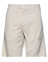 Aspesi Man Shorts & Bermuda Shorts Beige Size 38 Cotton, Elastane