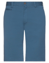 Barbour Man Shorts & Bermuda Shorts Slate Blue Size 36 Cotton, Elastane