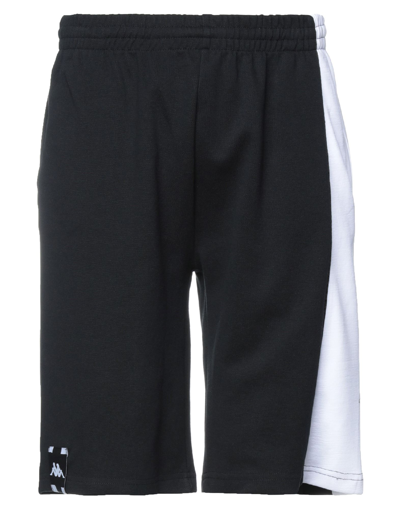 Kappa Man Shorts & Bermuda Shorts Black Size S Cotton, Polyester