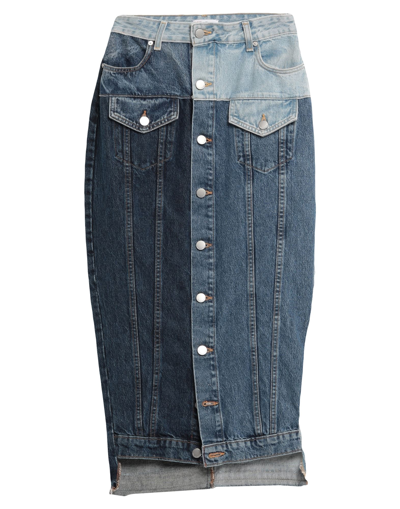 Red Valentino Denim Skirts In Blue