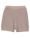 Vicolo Woman Shorts & Bermuda Shorts Light Brown Size Onesize Cotton In Beige