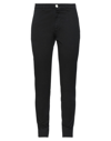 People (+)  Woman Pants Black Size 10 Cotton, Elastane