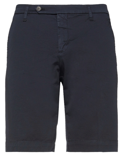 Entre Amis Man Shorts & Bermuda Shorts Midnight Blue Size 40 Cotton, Elastane In Blue
