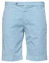 Entre Amis Mens Sky Blue Bermuda Shorts