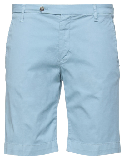 Entre Amis Mens Sky Blue Bermuda Shorts In Sky Blue