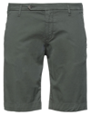 Entre Amis Man Shorts & Bermuda Shorts Dark Green Size 31 Cotton, Elastane