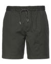 Armani Exchange Shorts & Bermuda Shorts In Military Green