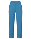 Momoní Woman Pants Blue Size 6 Virgin Wool, Polyester, Elastane In Blue