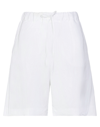 Rue Du Bac Woman Shorts & Bermuda Shorts White Size 2 Viscose, Linen