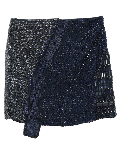 Versace Mini Skirts In Blue