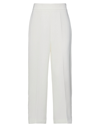 CLIPS CLIPS WOMAN PANTS IVORY SIZE 6 POLYESTER, ELASTANE,13650999WS 3