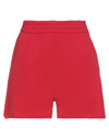 Soallure Woman Shorts & Bermuda Shorts Red Size S Cotton