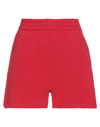 Soallure Woman Shorts & Bermuda Shorts Red Size L Cotton In Red