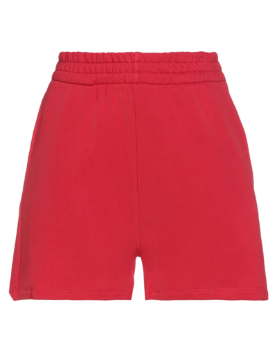 Soallure Woman Shorts & Bermuda Shorts Red Size S Cotton