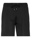 Bikkembergs Man Shorts & Bermuda Shorts Black Size Xl Polyester, Cotton In Black
