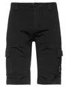 C.p. Company C. P. Company Man Shorts & Bermuda Shorts Black Size 26 Cotton, Elastane In Black