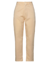 Haikure Woman Pants Beige Size 30 Cotton, Elastane
