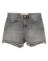 Haikure Denim Shorts In Grey