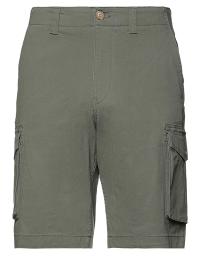 Selected Homme Man Shorts & Bermuda Shorts Military Green Size S Organic Cotton, Elastane