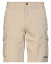 Selected Homme Man Shorts & Bermuda Shorts Beige Size S Organic Cotton, Elastane