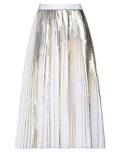 Valentino Midi Skirts In White