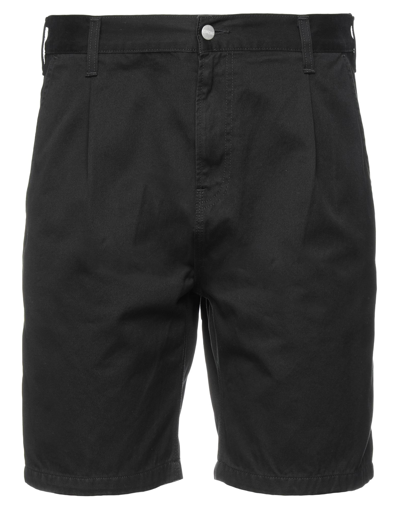 Carhartt Man Shorts & Bermuda Shorts Black Size 26 Cotton In Black