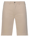 40weft Man Shorts & Bermuda Shorts Dove Grey Size 28 Cotton In Beige
