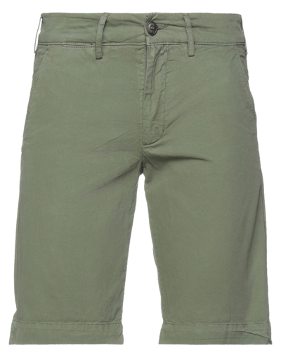 40weft Man Shorts & Bermuda Shorts Military Green Size 28 Cotton