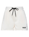 Berna Woman Shorts & Bermuda Shorts Ivory Size Xs Cotton, Polyester In White