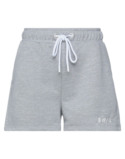 Berna Woman Shorts & Bermuda Shorts Grey Size Xs Cotton, Polyester In Grey