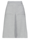 BURBERRY BURBERRY WOMAN MIDI SKIRT GREY SIZE 8 WOOL, POLYAMIDE,13652850FA 1