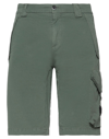 C.p. Company Shorts & Bermuda Shorts In Military Green