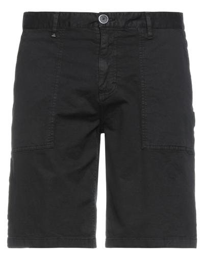 Berna Man Shorts & Bermuda Shorts Black Size 30 Cotton, Linen, Elastane