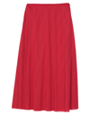 Balenciaga Midi Jacquard Skirt In Red