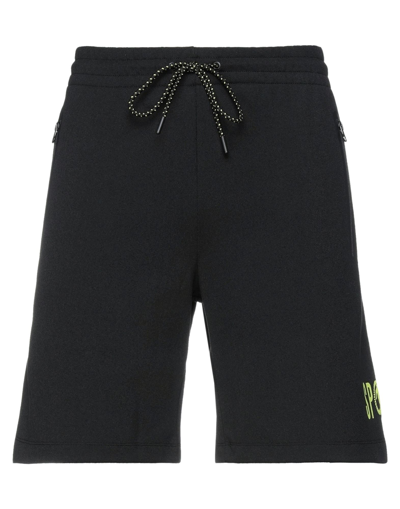 Bikkembergs Man Shorts & Bermuda Shorts Black Size S Cotton, Polyester