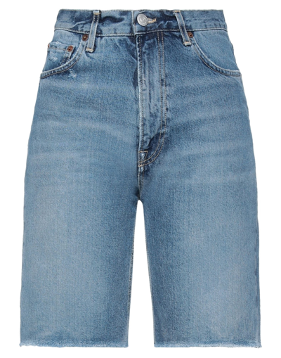 Haikure Woman Denim Shorts Blue Size 28 Cotton