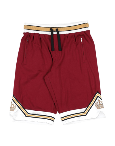 Dolce & Gabbana Kids' Shorts & Bermuda Shorts In Maroon