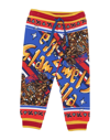 Dolce & Gabbana Newborn Boy Pants Blue Size 3 Cotton, Elastane In Blue